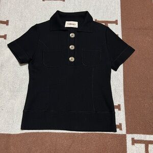 Classic Black and Gold Polo Shirt Timeless Design